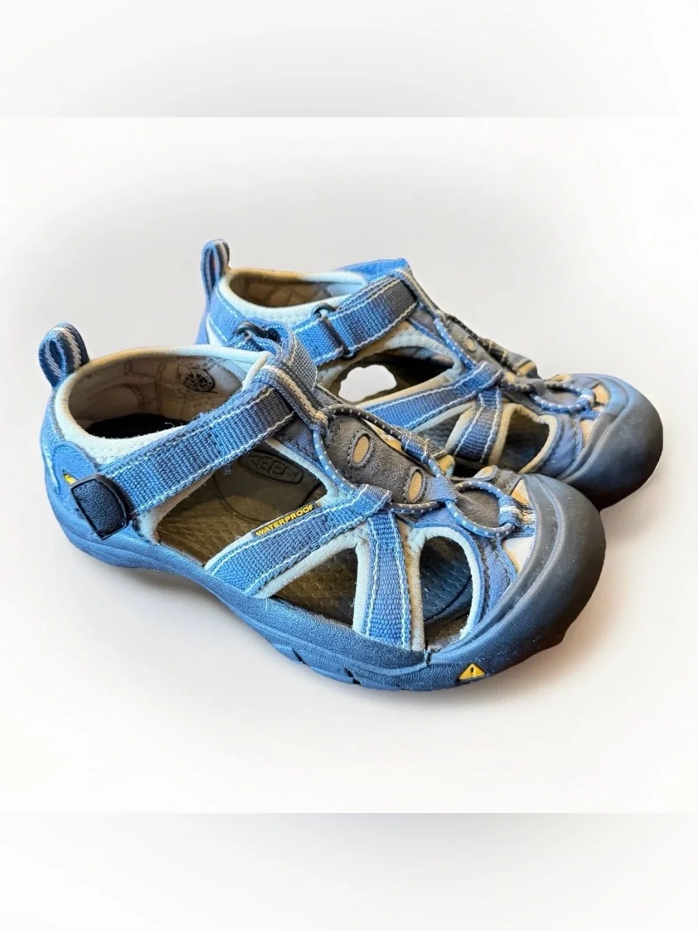 Keen Newport H2 Kids Waterproof Hiking Sandals Size 2 Blue Outdoor‎ Trail Shoes